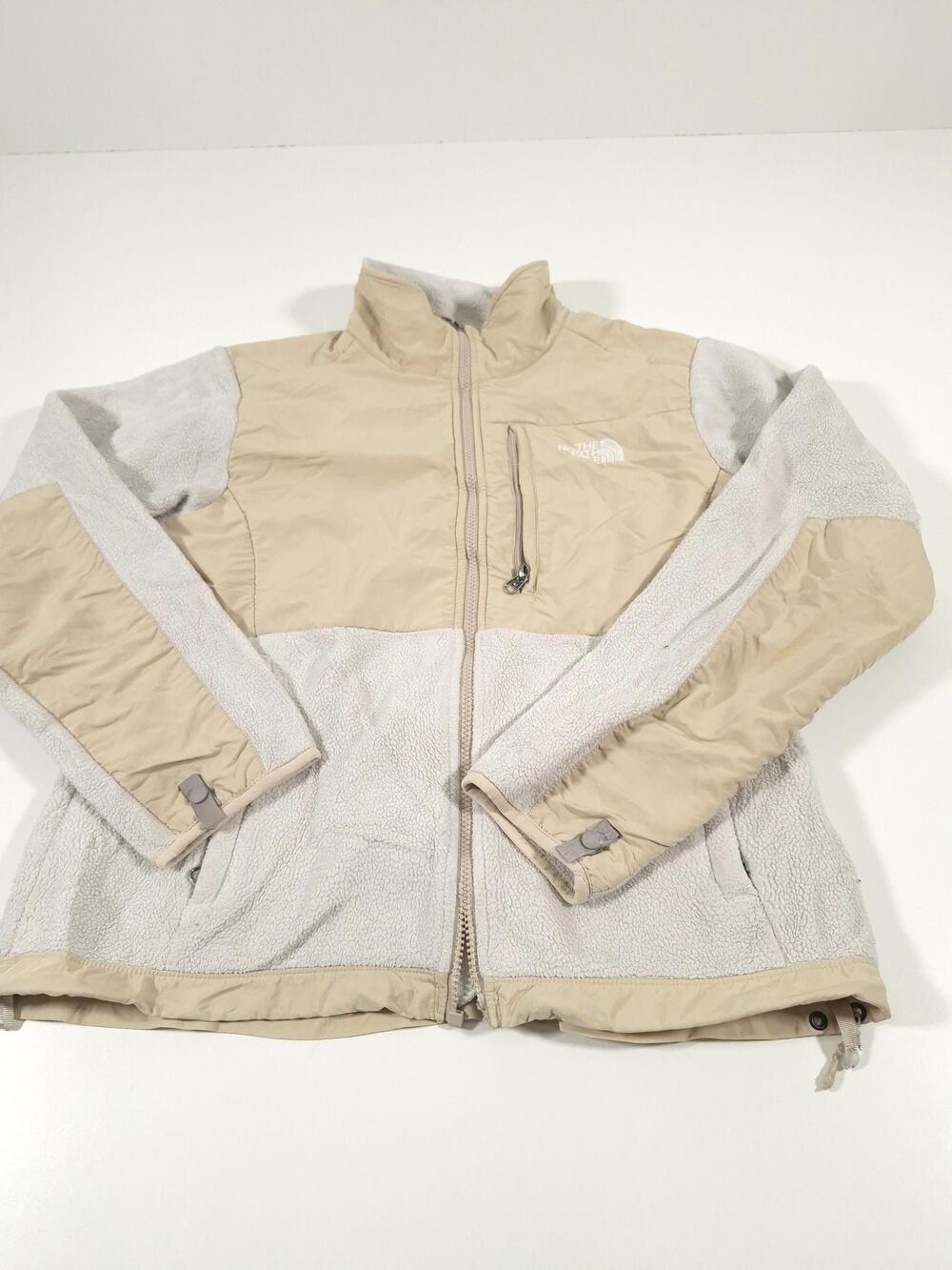 The North Face Denali Fleece Jacket Women's Medium Beige Lined Full Zip